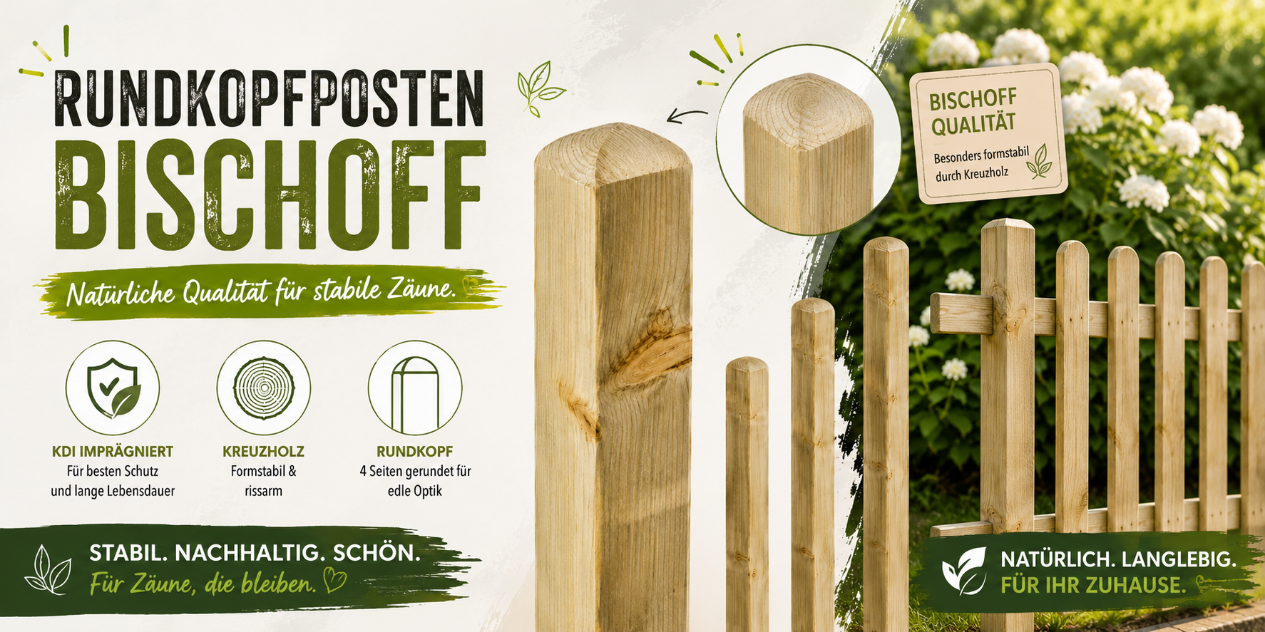 Zaufpfosten Bischoff-Banner