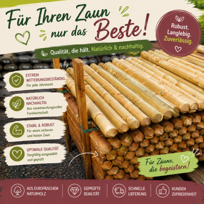 Wir liefer Zaunlatten in bester Qualität | Holzwerk-Wernshausen