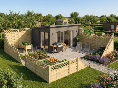 Sichtschutzzaun Marlow KDI 180 x 180 cm