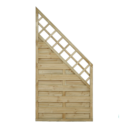 Sichtschutzzaun Marlow KDI Schrägelement 90 x 180/90 cm