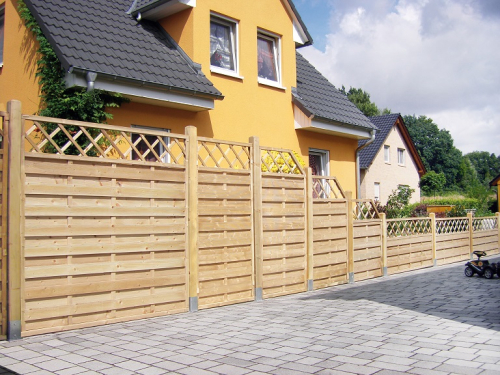 Sichtschutzzaun Marlow KDI Abstufungselement 90 x 150/120 cm