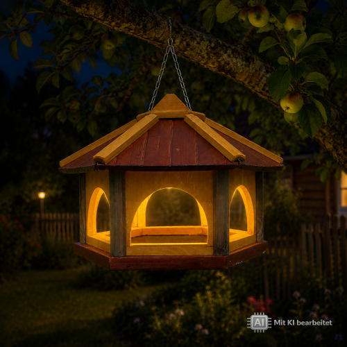 Vogelhaus HWW-K-50-S mit Solar-LED-Beleuchtung