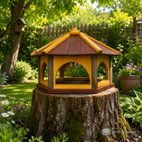 Vogelhaus HWW-K-60-S mit Solar-LED-Beleuchtung