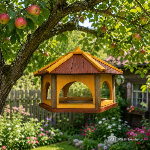Vogelhaus HWW-K-60-S mit Solar-LED-Beleuchtung