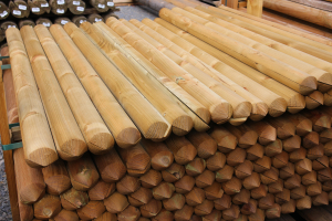 Zaunlatten halbrund Kdi. d=6 x 75 cm, 100 Stück