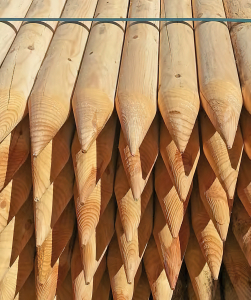 Pfähle Kdi, d = 6cm veschiedene Längen