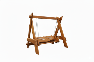 Hollywoodschaukel ohne Dach aus Holz