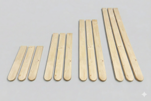 Rundbogenlatte kdi, 2,0 x 9,5 x 60 cm; 100 Stück