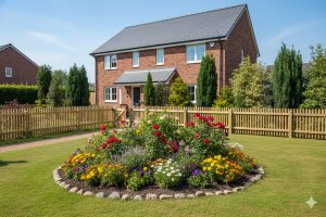 Zaunlatten halbrund Kdi. d=6 x 100 cm, 100 Stück