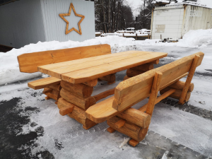 Rustikale Gartengarnitur " Allgäu" xxl 2+1 250 cm lang