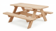Gartengarnitur, Tisch-Bank-Kombination, Lärche natur