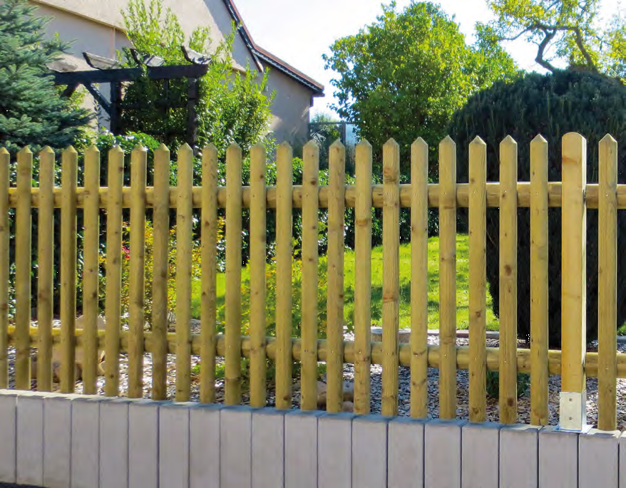 Senkrechtzaun kdi, (bis 20 Stück) 250 cm versch. Höhen