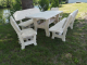 Gartengarnitur "Tatra" 4 + 1 unbehandelt/naturbelassen