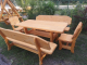 Gartengarnitur "Tatra" 4 + 1 mit Holzschutzbehandlung