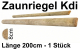 Zaunriegel halbrund kdi, 8 x 200 cm, 1 Stück