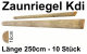 Zaunriegel halbrund kdi, 10 x 250 cm, 10 Stück