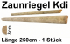 Zaunriegel halbrund kdi, 8 x 250 cm, 1 Stück