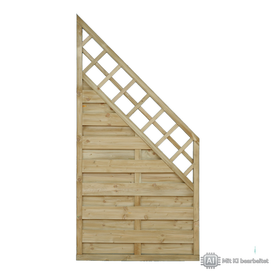 Sichtschutzzaun Marlow KDI Schrägelement 90 x 180/90 cm