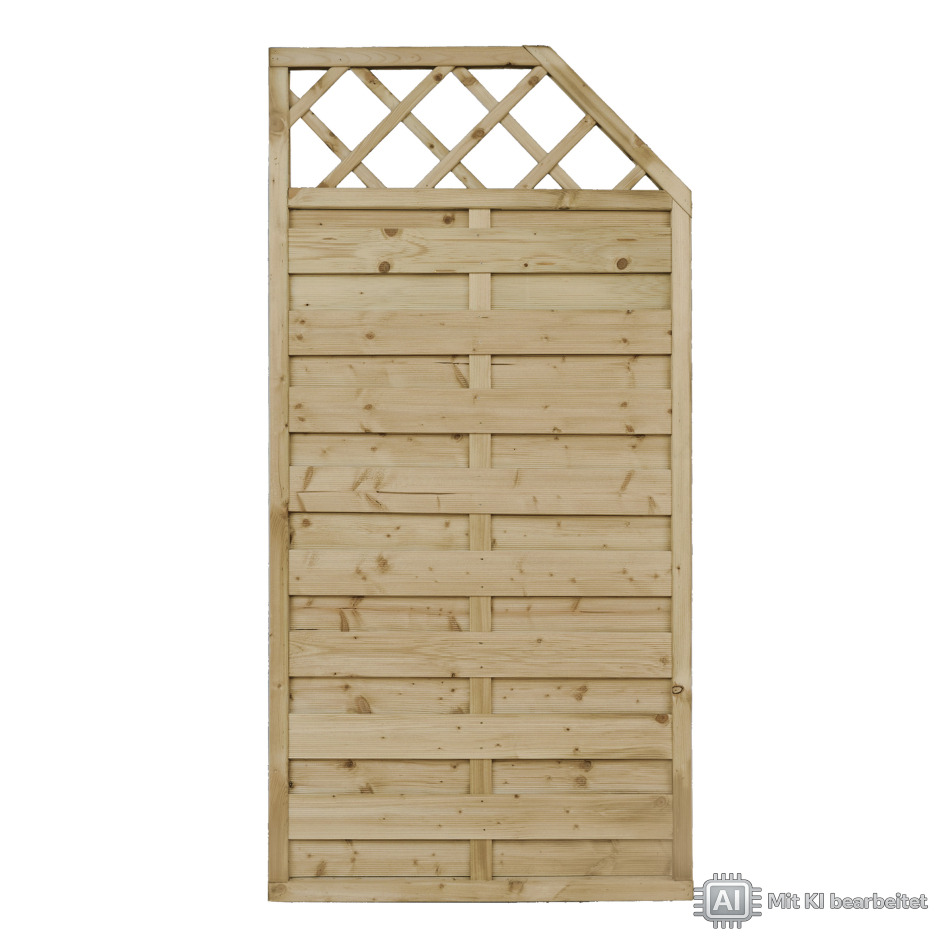Sichtschutzzaun Marlow KDI Abstufungselement 90 x 180/150 cm