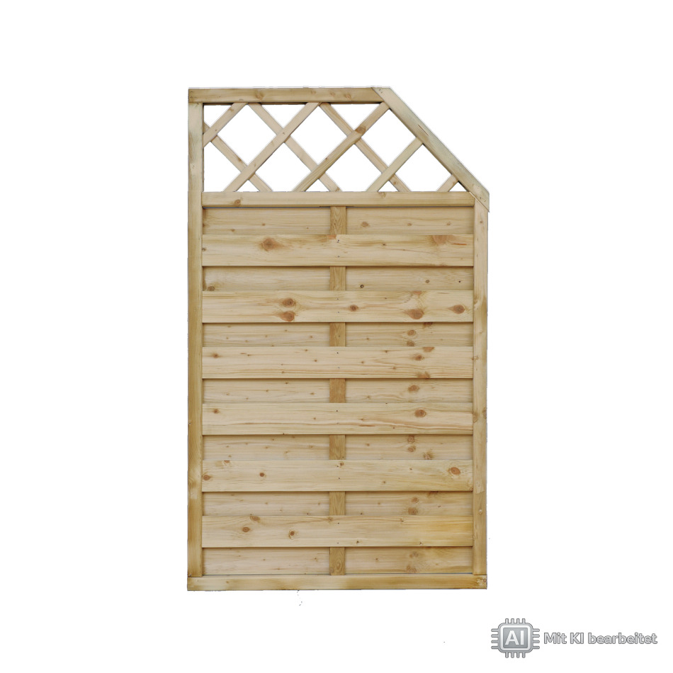Sichtschutzzaun Marlow KDI Abstufungselement 90 x 150/120 cm