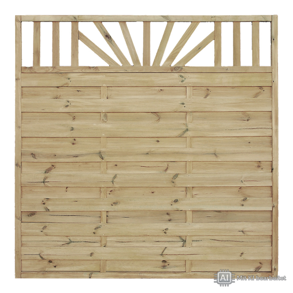 Dichtzaun Rimini 180 × 180 cm – mit Rankgitter