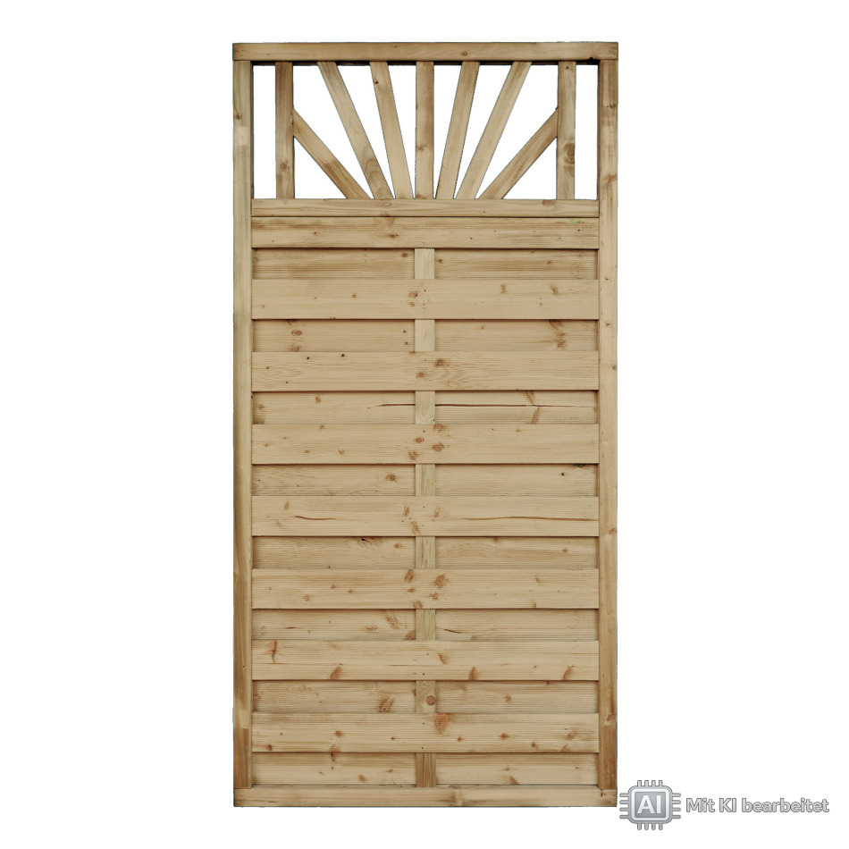 Dichtzaun Rimini 90 × 180 cm – mit Rankgitter