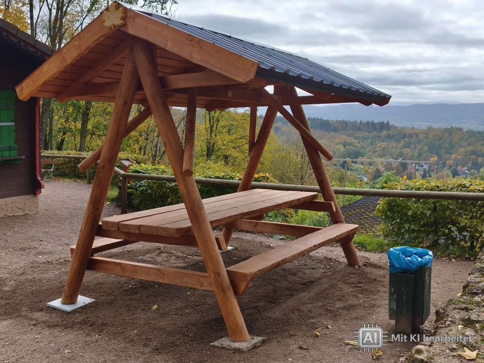 Waldschänke XXL mit Metallprofildach