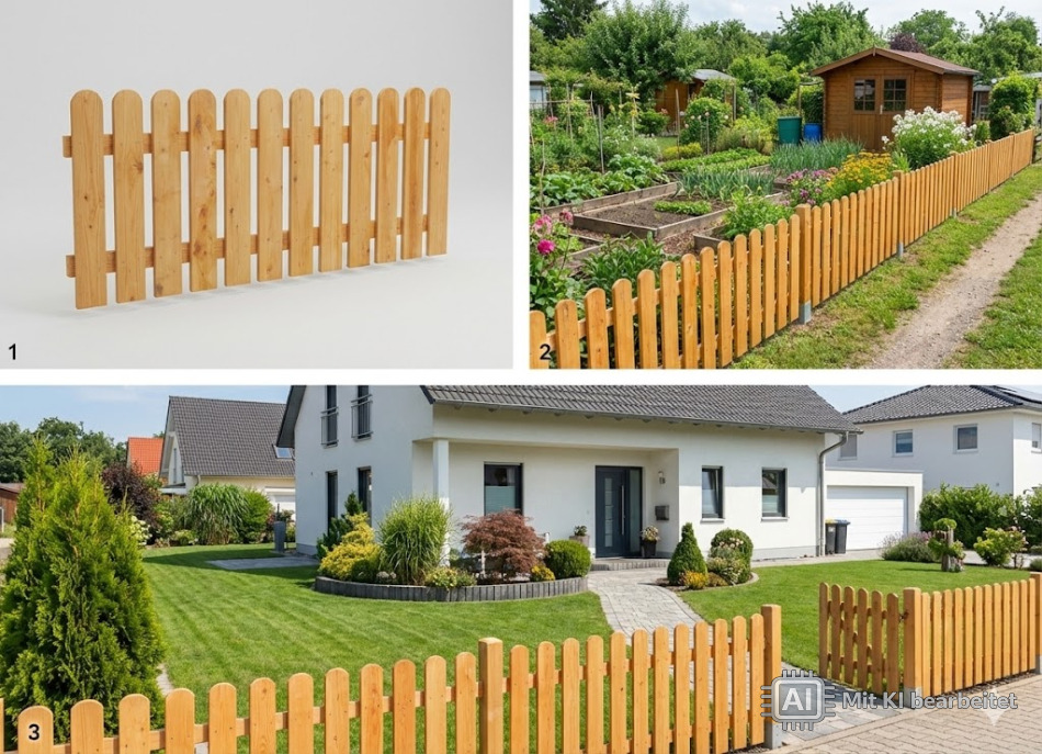 Rundbogenlatte Lärche/Douglasie 20 x 95 x 800 mm 200 Stück