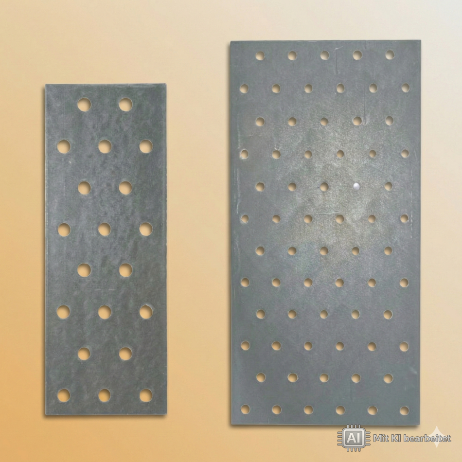 Lochplatten / Lochbleche verzinkt 80 x 200 x 2mm