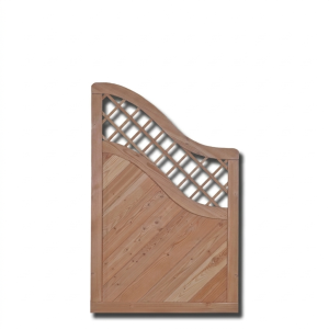 Sichtschutzzaun Amsterdam mit Oberbogen 90 x 140-90 cm