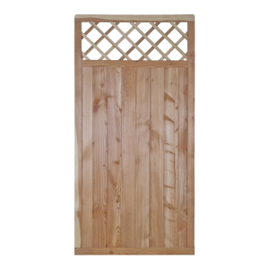 Brettzaun Rotterdam aus Douglasie mit Rankgitter – 90 x 180 cm