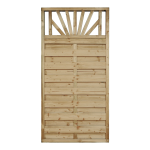 Dichtzaun Rimini 90 × 180 cm – mit Rankgitter