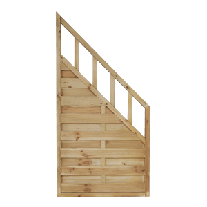 Dichtzaun Rimini Schrägelement 90 × 180/90 cm – mit Rankgitter