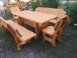 Gartengarnitur "Tatra" 4 + 1 mit Holzschutzbehandlung