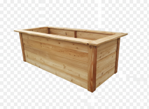 Hochbeet aus Douglasie mit Kantenschutz