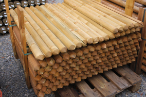 Zaunlatten halbrund Kdi. d=6 x 75 cm, 1000 Stück