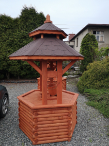 Brunnen aus Holz, Deco-Brunnen 180cm