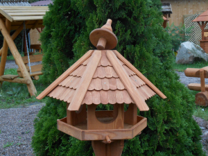 Vogelhaus 6 - eckig, Futterhäuschen, Vogelfutterhaus